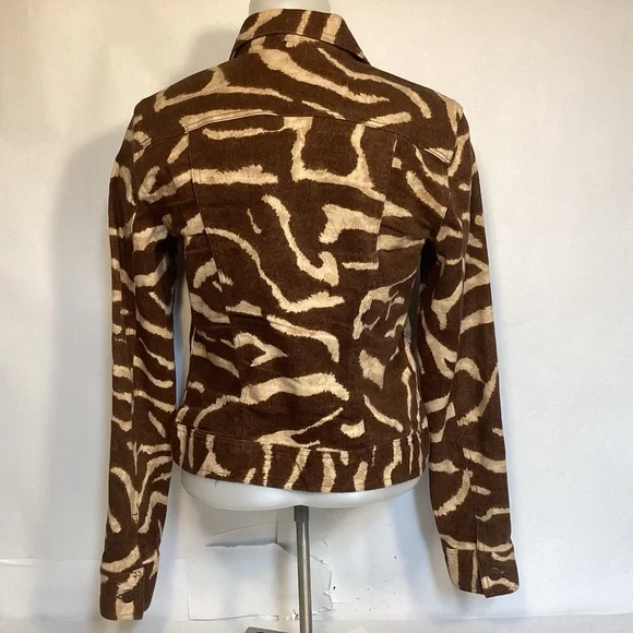 LRL Lauren Jean Co Ralph Lauren Animal Print Jean Jacket Women’s size medium - Picture 4 of 11